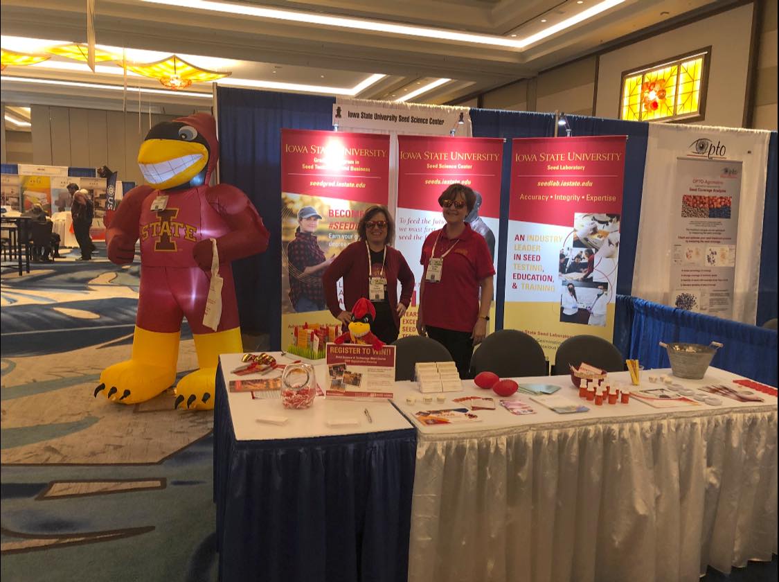 ISUSeedGrad's tweet photo. #SeedCy will return next week at @Better_Seed Field Crop Convention in Orlando, FL! If you're heading to ASTA, be sure to stop by BOOTH 38 at chat with Lori about becoming a student in the Online Graduate Program in Seed Technology and Business. https://t.co/RSwjGELdbL