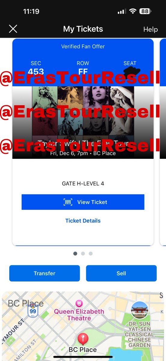 Eras Tour Resell tweet media