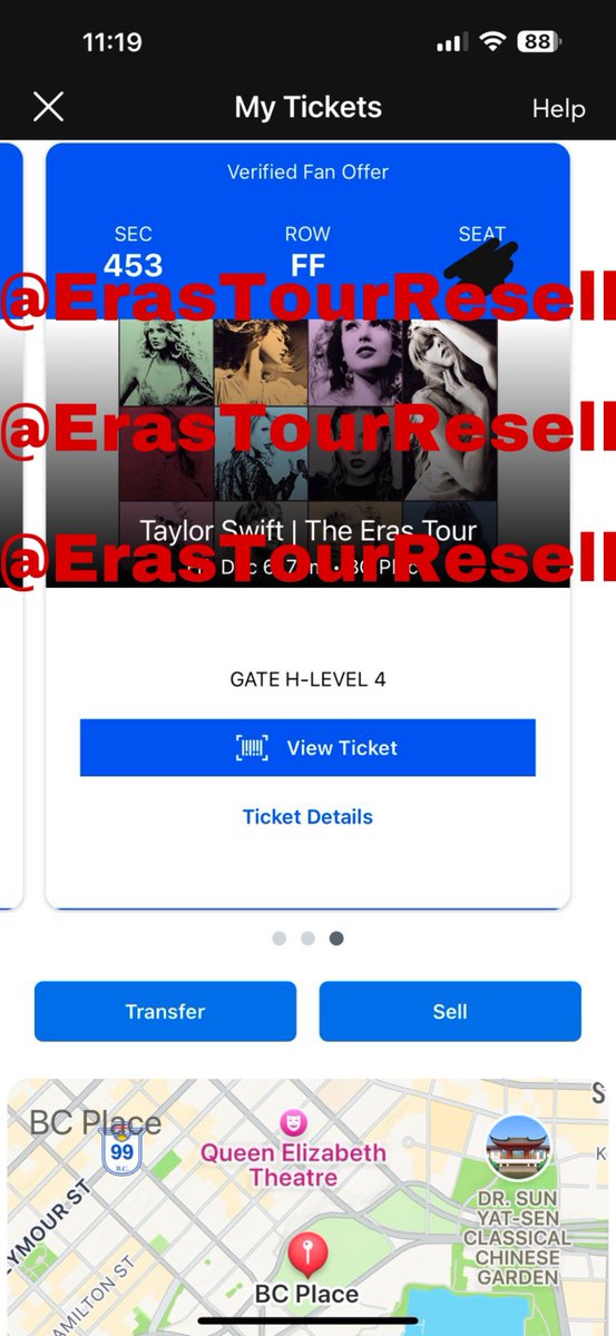 Eras Tour Resell tweet media