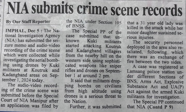 RanjitSing67280's tweet photo. The comment by army chief, Upendra Dwivedi, that drone bombing in Manipur was a narrative had defamed his reputation as a chief of army staff. We are now asking "what role is army playing for peace in Manipur and why such a serious crime by terrorists painted in lies ? https://t.co/oRTDHz8WfB