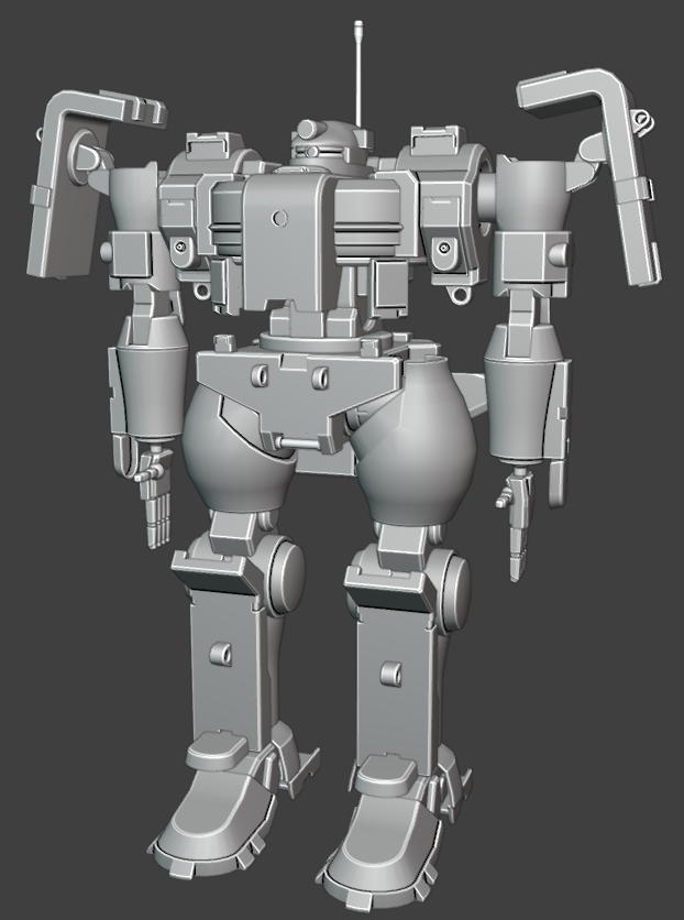 SodaEater12's tweet photo. Almost. Just need the shield and gun and we are set to texture! #Blender #B3D #Gundam #Gundam00 #3Dmode https://t.co/Vp3yfTLemC