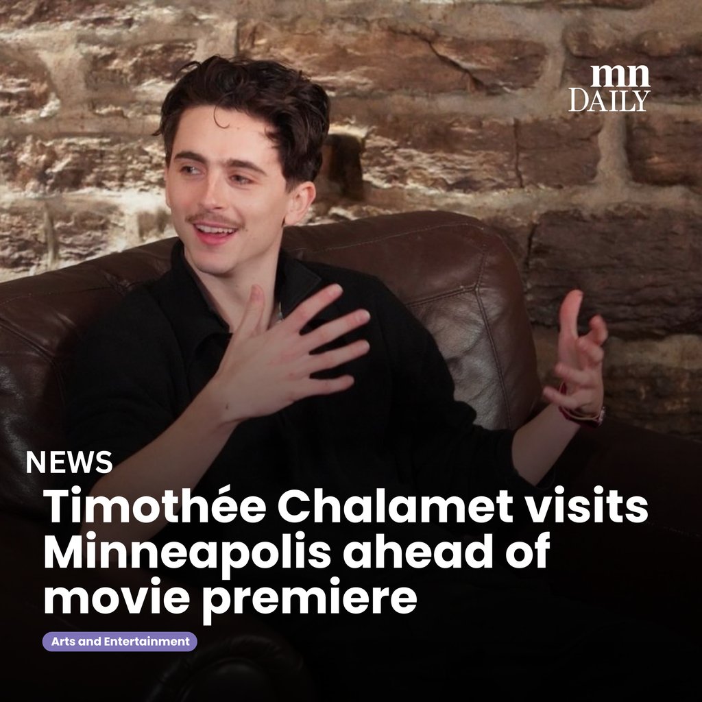 The morning of the premiere of his new movie, ‘A Complete Unknown,’ Timothée Chalamet visited Dinkytown and other areas of the Twin Cities.
⁠
by Sophia Arndt⁠
⁠
Read more at mndaily.com/291584/arts-en…