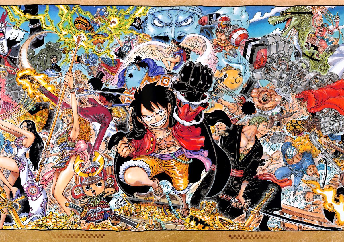 onepiecepanel's tweet photo. Today marks 10,000 days since the first chapter of One Piece was released ! 

#ONEPIECE
#連載開始から1万日 https://t.co/rz6TUutZw0
