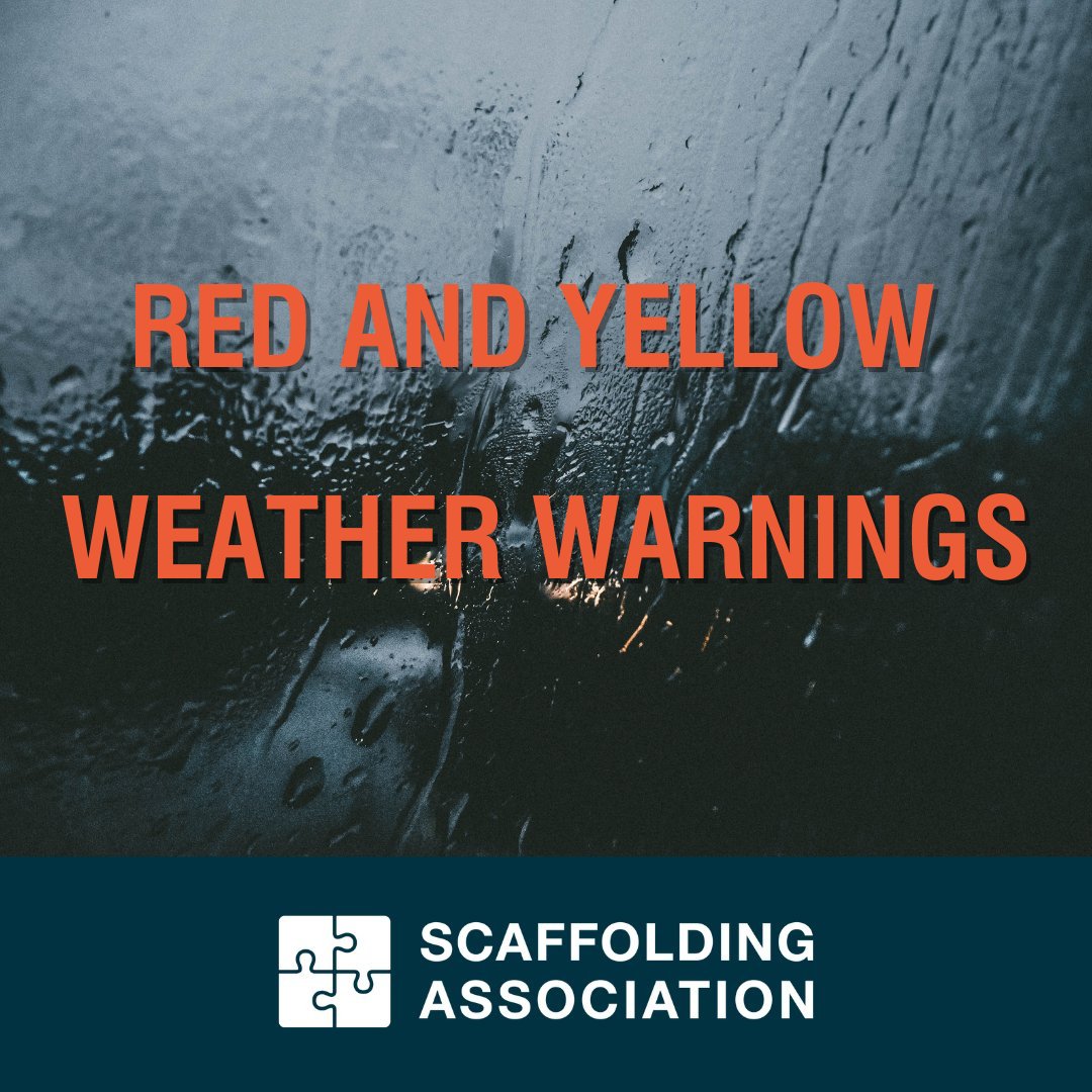 Scaffold_Assoc's tweet image. 🌬️ Weather Alert for Scaffolders 🌧️

The Met Office has issued Yellow and Amber Weather Warnings for high winds and heavy rain in many areas across the UK.

For more weather details, visit the Met Office Weather Warnings page - zurl.co/Nv4w 
#ScaffoldSafety