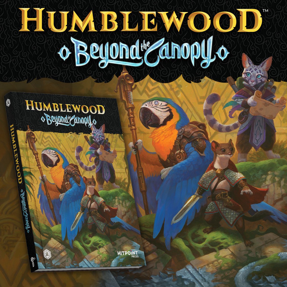 ANNOUNCING the long-awaited Humblewood Sequel! 👀

Humblewood: Beyond the Canopy is a standalone sequel that takes you further than you've ever gone before, out into the vast continent of Wesden! 🌴❄️

COMING SOON! Get a FREE "Zaya" d20 spin pin:
get.humblewood2.com/2