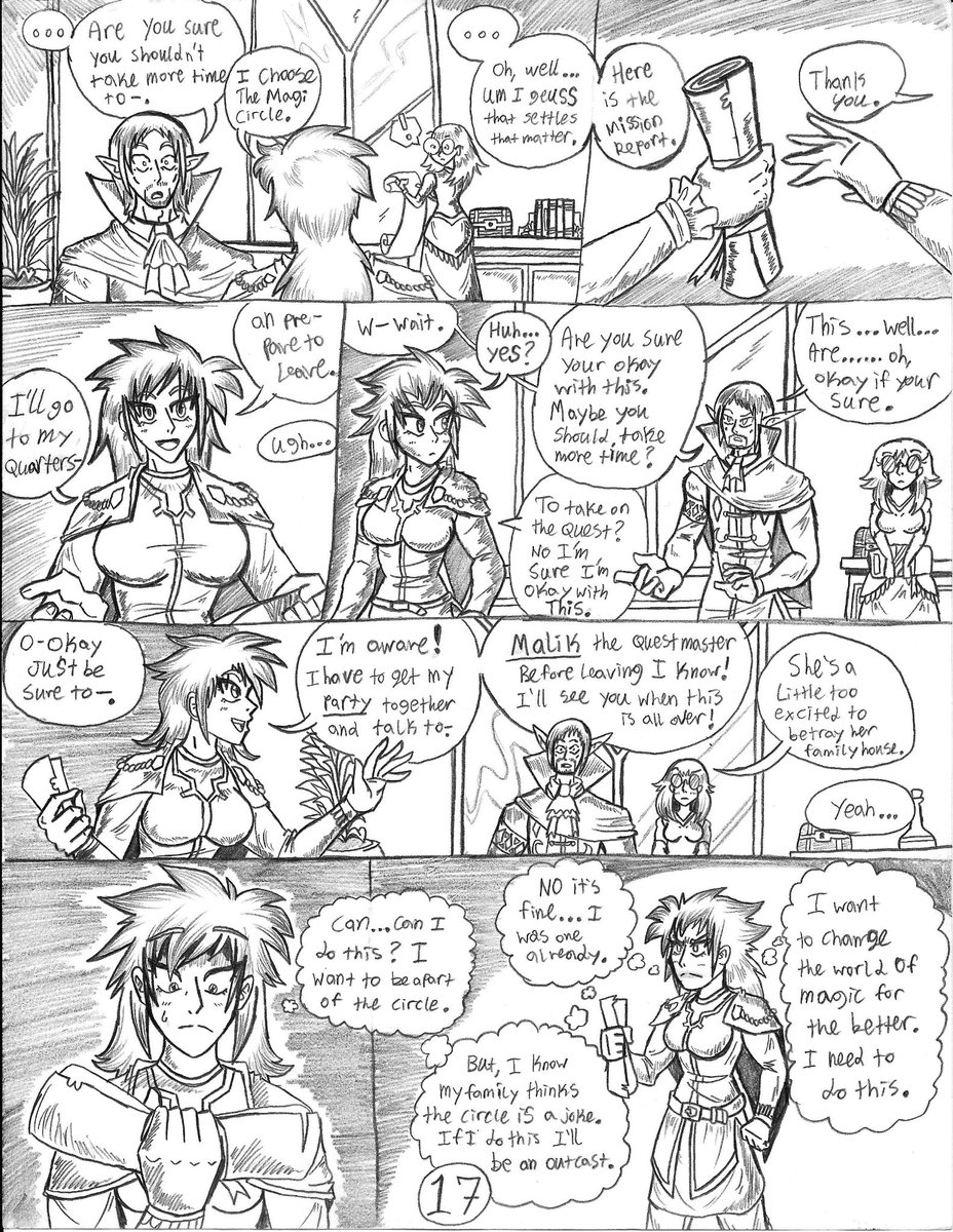 BurningSwordsm1's tweet photo. I forgot this plot point.
Page 17! #magicircle #comics #manga #artmoots #artmoot #indiecomics #art #MAGIC #fantasy #cringe #anime #fight #Fights #Action #drama #powermoves #cool #ComicArt #PencilTest #anger #badwriting #Mystery #moveon #better #female #PlotTwist #story #lore https://t.co/7BuDwAMh0C