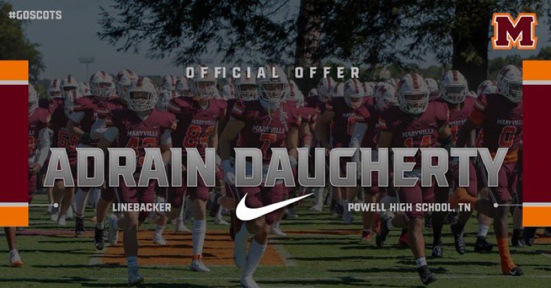 After a great conversation with <a href="/CoachLongHill/">Albert Long-Hill M.Ed</a> I am blessed to announce I have received an offer from Maryville College! <a href="/PowellHighFB/">Powell (Tenn.) High Football</a> <a href="/PowellCoachLowe/">Matt Lowe</a> <a href="/CoachZGibson/">Zack Gibson, MS, CSCS</a> <a href="/coachTMiller_/">Tai Miller</a>