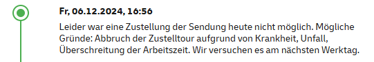 MS51234874's tweet photo. @DHLPaket Es nervt langsam, seit Wochen kommen die Lieferungen unzuverlässig. Selbst Wunschtermine werden nicht eingehalten! https://t.co/v0sdU7iH34