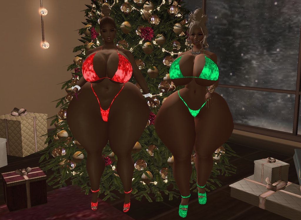 Red/Green Glitter Bikini set now available for Christmas! ~ Search Joseei🛒 

#imvu #imvumodel #imvuedits #imvulifestyle #imvushop #imvuonly #imvupictureperfect