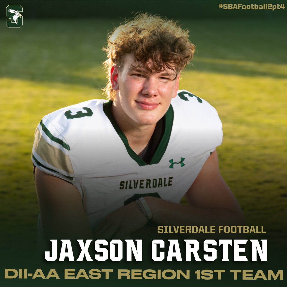 Congrats to Jaxson 4 being named to the D2 AA East All Region Team. Lead the team in TFLs for the past 2 seasons! A QB’s nightmare coming off the edge! Congrats!  #SBAFootball2pt4 #BeMore4Others #ProtectTheMission #Built2BDifferent #UNCOMMON