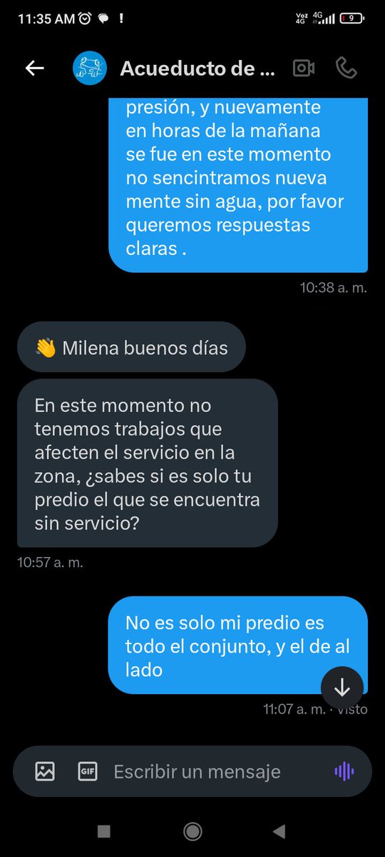 mileps_16's tweet photo. @Bogota @AcueductoBogota @Citytv Esto me respondió el acueducto hace un momento entonces cual es la verdadera razón https://t.co/UDQx2j18bO