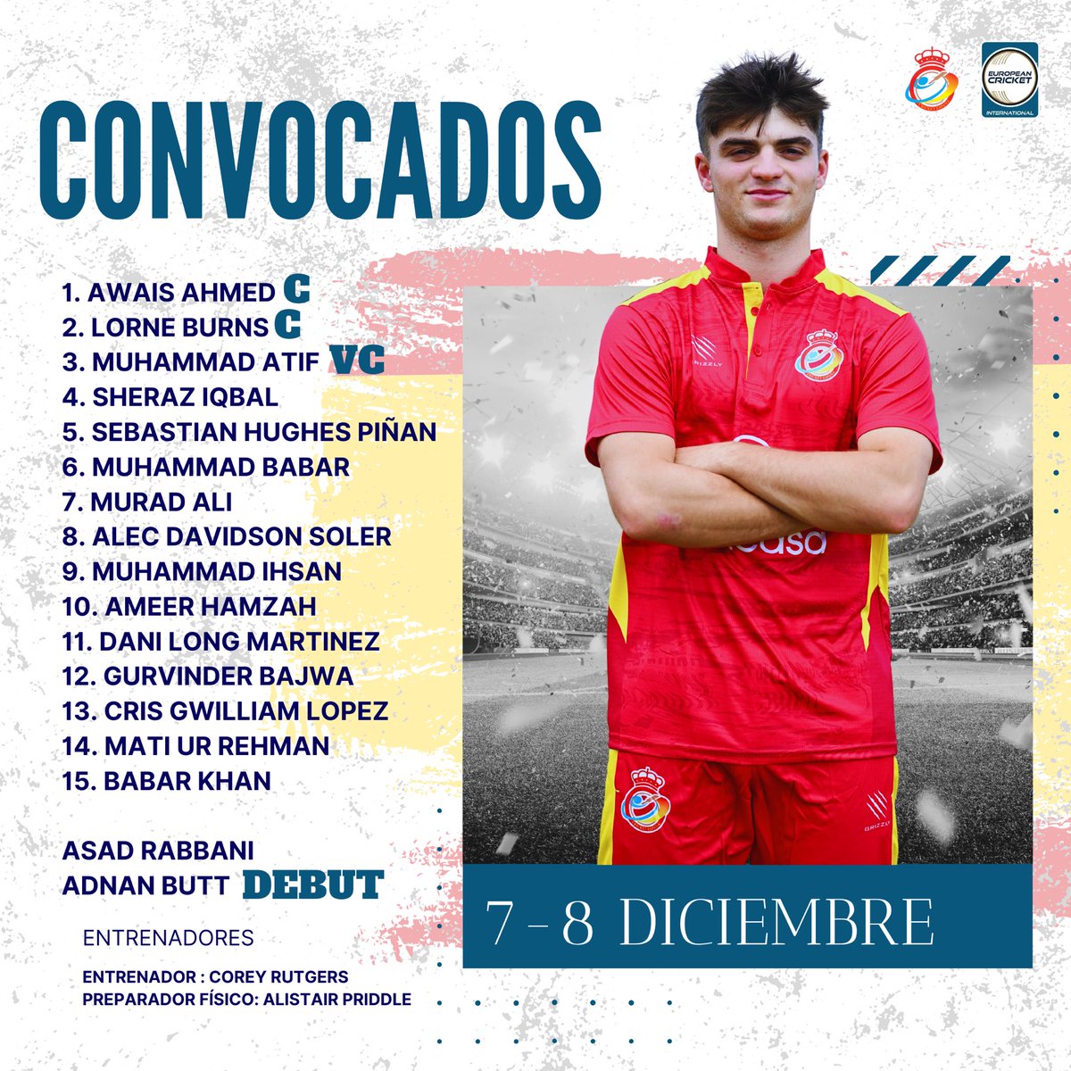 CONVOCADOS 
T10 🇪🇸 🇮🇹 🇭🇷