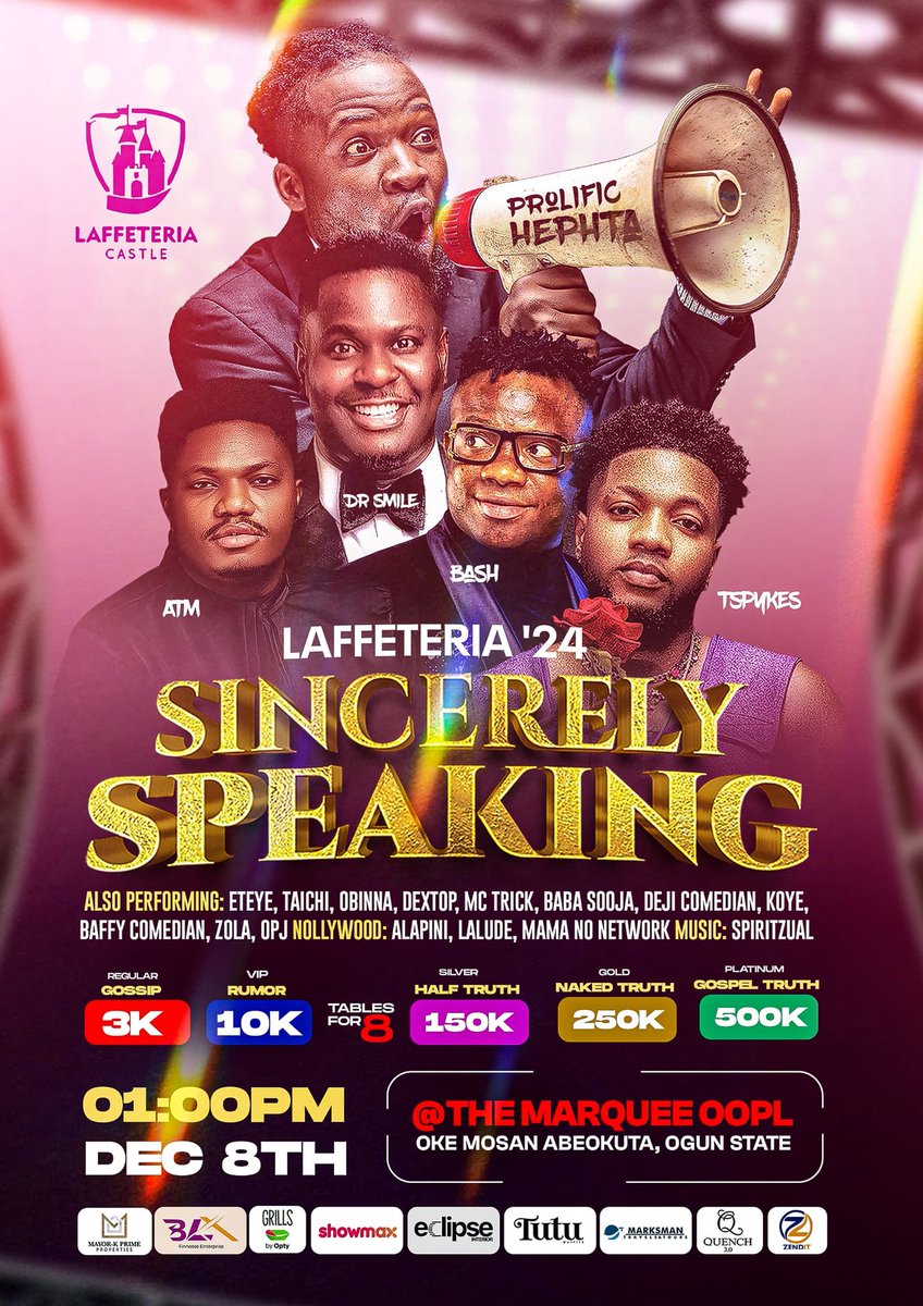 Johnsonn_Love's tweet photo. #Laffeteria'24 is the place to be this Sunday.
A FUNAABite? You've got absolutely no excuse to miss out. You have:
- 50% off tickets.
- Free transportation to the venue.
Send a DM to @the_millenium1 to join us. https://t.co/KGSl1vU5vr