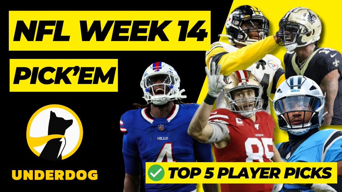 LineStarApp's tweet photo. π₯ Week 14 Pick'em Picks are here! π₯
Join @ShannonOnSports & @FlatTyler83 as they break down the best Pick'em plays for this week's NFL action. π° Get the edge you need to dominate!
π₯ Watch now: https://t.co/eSgyopqiin
#NFL #PickEm #PropsAI #UnderdogFantasy https://t.co/5gUMU7ald7