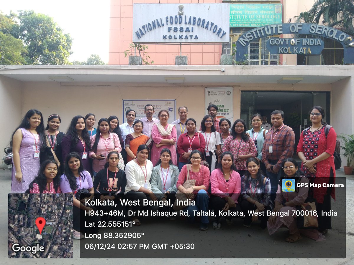 rausanjay's tweet photo. Dept. of #Biotech #RDWU #study tour-Day#2  #FSSAI #kolkotta Students got nice exposure and experience on cutting edge #knowledge and #instrumentation facilities in #foodscience  and #applied biotech #HigherEducation  #scienceandtechnologyodisha.#foodsafteyodisha @FS_Odisha https://t.co/CjRODB4Yhs