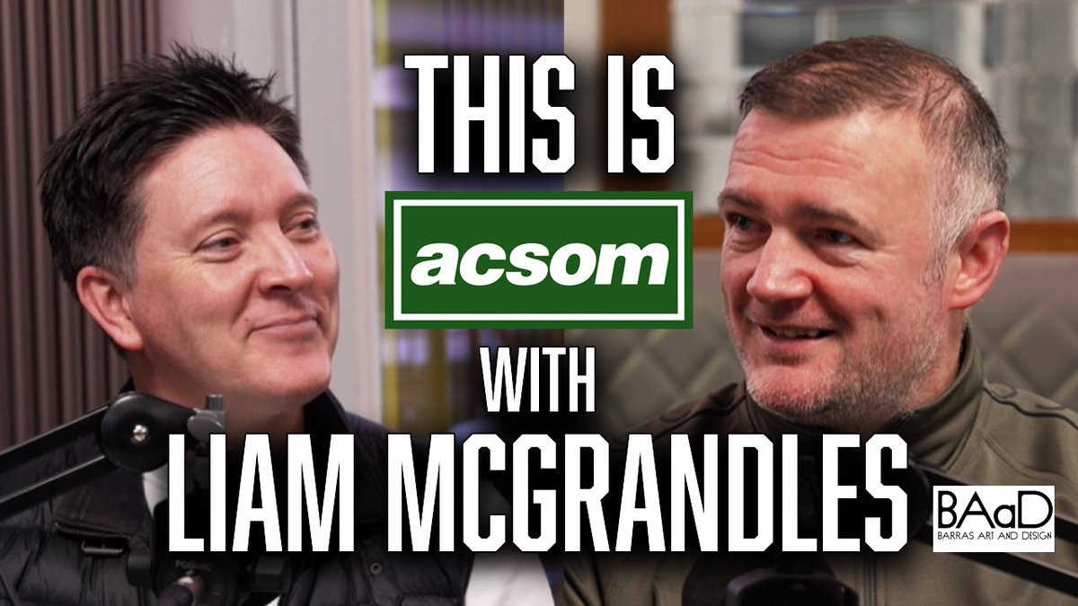 🍀 This is ACSOM with LIAM MCGRANDLES.

🗣️ We speak to Liam about his Celtic upbringing and how his music led to him going from the terraces to Paradise

📺 This is ACSOM goes live at 6pm tonight: m.youtube.com/watch?v=XDyh59…