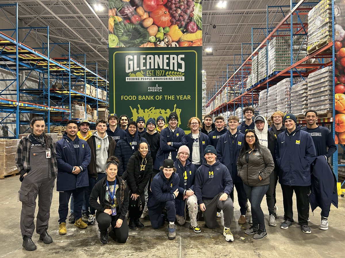 Our guys had an amazing time giving back at Gleaners Food Bank! 

Together, we moved over 769 bags of food to help fight hunger in our community. 💪🍎 

#GoBlue | #CommunityImpact