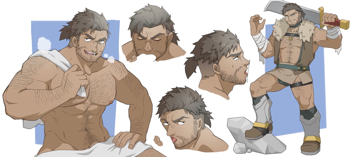 ［OC]［勇者的妄想時間］
我有罪
我超級分鏡苦手又排版作畫緩慢又三心二意想畫一些爽圖嗚
雖然成效不太好但我還是想撿起來繼續畫
最近會整理一下角色跟調整更輕鬆的作畫流程後再跟大家分享那些勇者與男人們的妄想點子