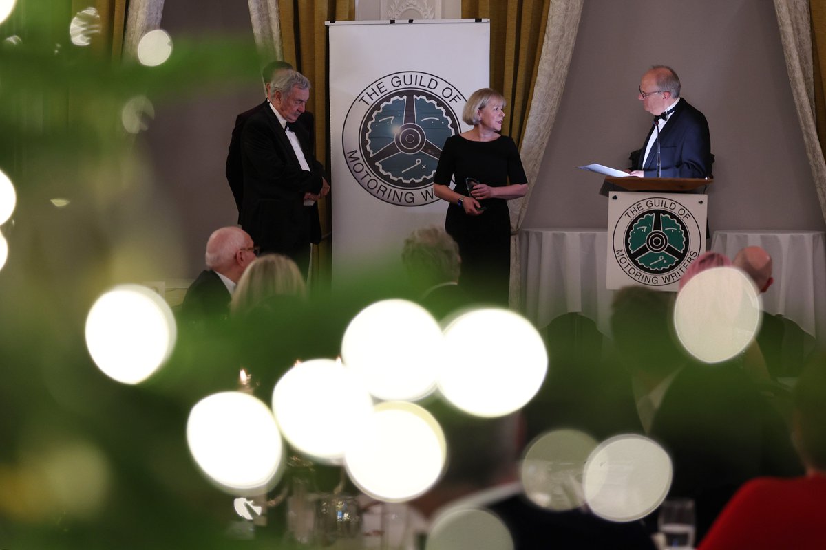 The Guild of Motoring Writers is the largest and most esteemed organisation of automotive editorial professionals in the world, with over 500 UK and overseas members. Last night, at their annual dinner in London, I was awarded the 2024 President’s Trophy. Not only am I