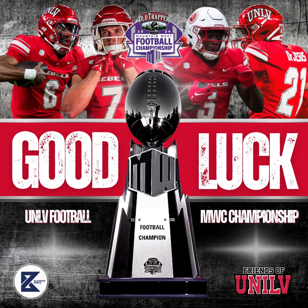 Blueprint Sports (@poweredbybps) on Twitter photo We’ve got a few student-athletes competing for some major hardware today 👀
Good luck to <a href="/unlvfootball/">UNLV Football</a> as they compete for a @mountainwestconference championship tonight!! 🏆🔴⚫️
#GoRebs #FriendsofUNILV We’ve got a few student-athletes competing for some major hardware today 👀
Good luck to <a href="/unlvfootball/">UNLV Football</a> as they compete for a @mountainwestconference championship tonight!! 🏆🔴⚫️
#GoRebs #FriendsofUNILV