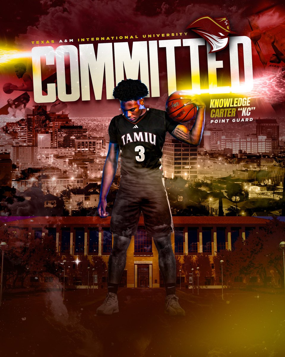 _therealkc's tweet image. I am extremely blessed to announce my  commitment to Texas A&amp;amp;M International!!
Matthew 22:14

@DustdevilMBB  @MacMcConnell6 @SethVinton  
@harlanhoops @ASAKELITE