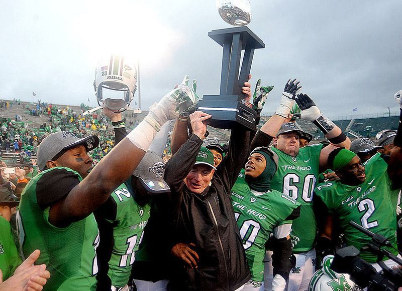 TheHerdScoop's tweet photo. 10 years ago today, @HerdFB won the C-USA Championship at the Joan. https://t.co/sStrUbEPFJ