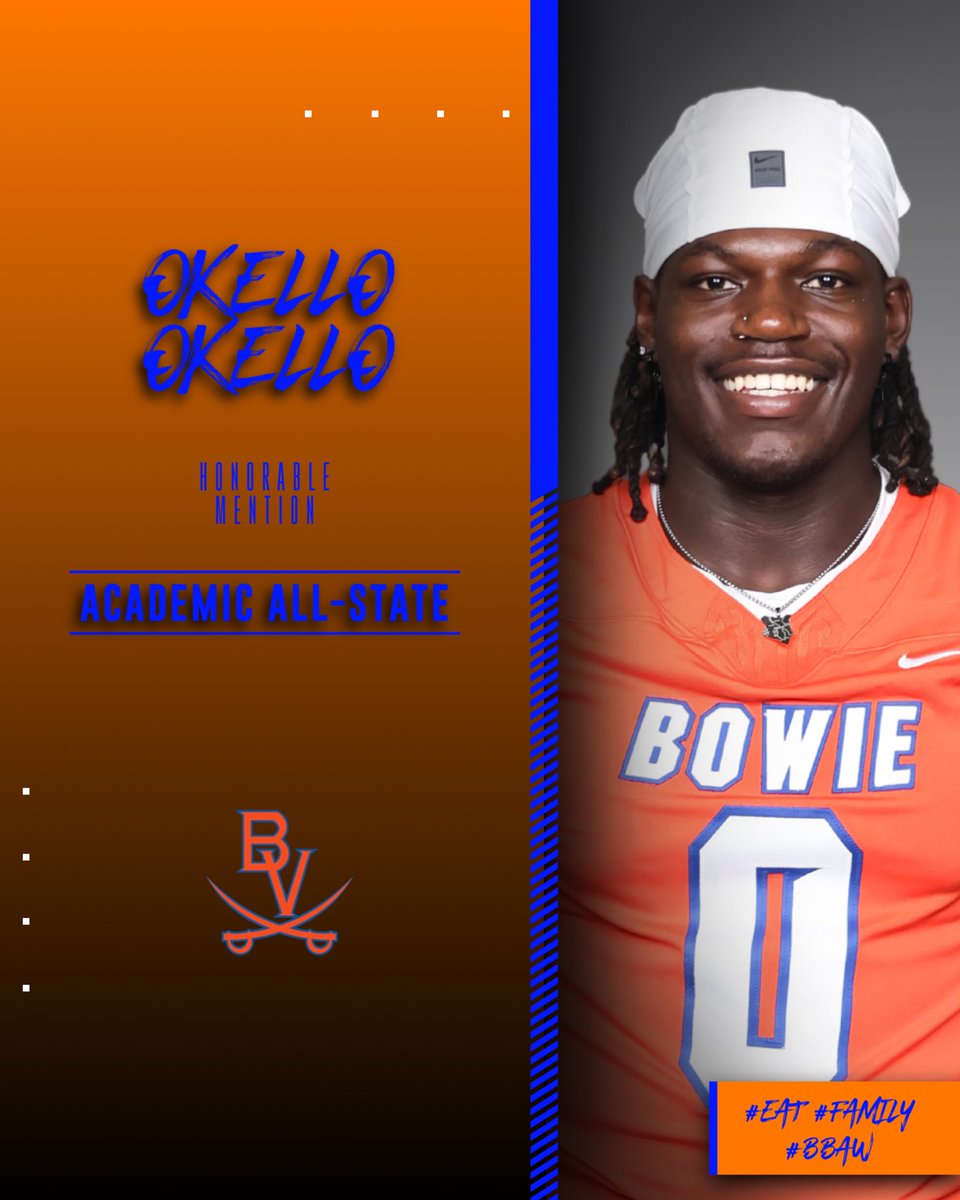 S/o to <a href="/okellookello10/">okello “double 0” okello</a> for making Academic All-State #eat #family #BBAW