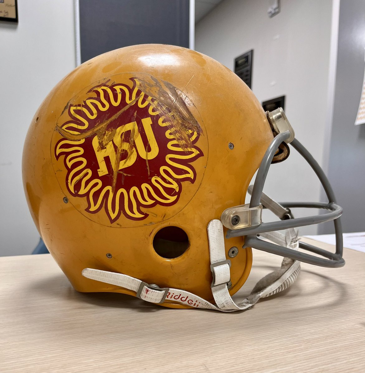 Reggie Jackson’s ASU helmet from freshman year. My dad was best friends with him and roommates. #GoDevils #ForksUp