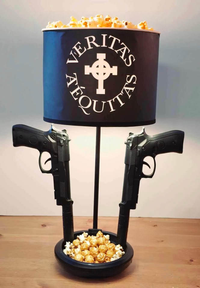 mathyou's tweet photo. Who approved this Boondock Saints popcorn bucket? https://t.co/QFaUe0Mj1N