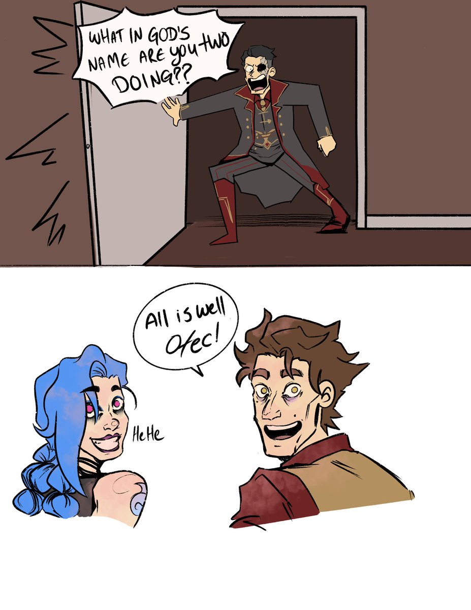 Finally some jinx and viktor interactions! I love this dysfunctional family so much. 
#Arcane #Jinx #silco #viktor