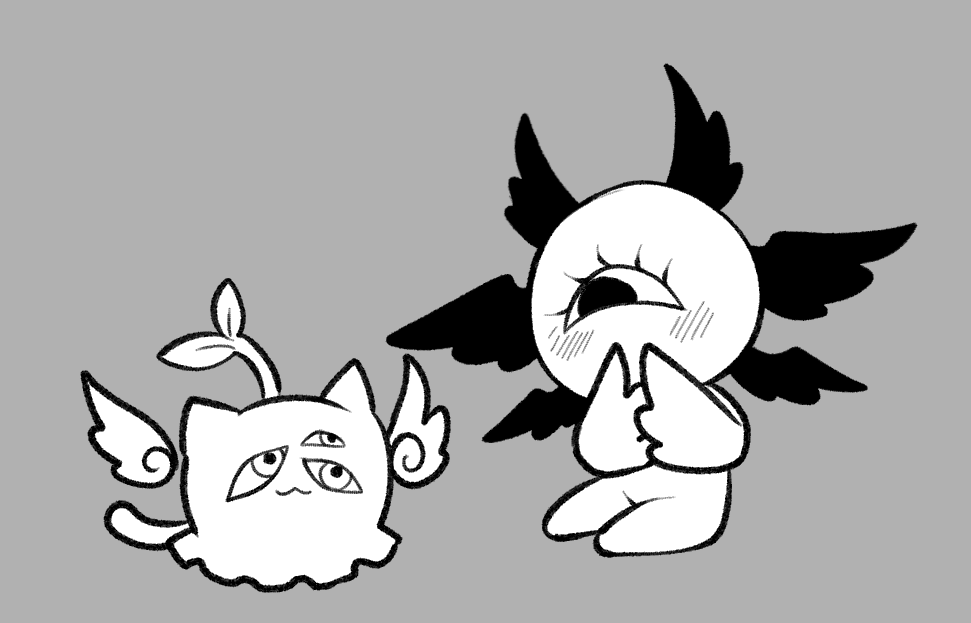 Estella_VT's tweet photo. cute mascots with an odd number of eyes!!! yay!! https://t.co/rnzI2dPflS