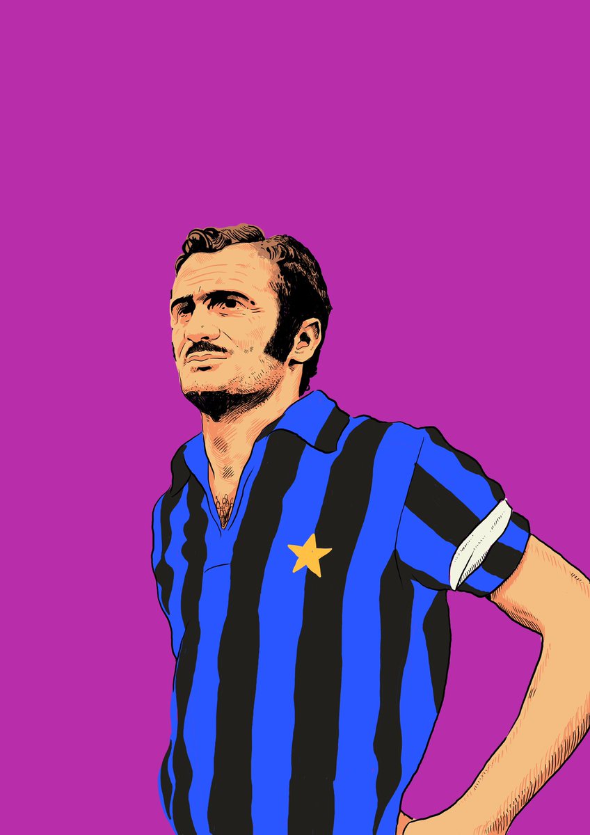 BUDAPEST691's tweet photo. Sandro Mazzola of Inter Milan #inter #intermilan #illustration https://t.co/mCKGHJqzmd