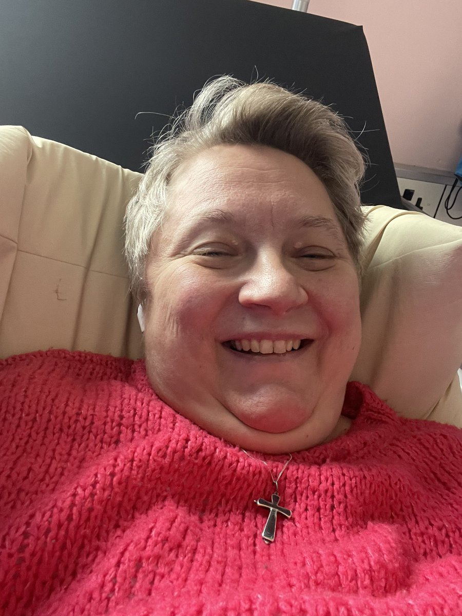 Back in hospital w/ a suspected line infection &amp; going to be here until Mon at least. Grateful for excellent care &amp; support from friends, medical staff and my wonderful daughter. I’m in the right place. #kadcyla #chemo #Hickmanline #infection #septicaemia #bilateralbreastcancer