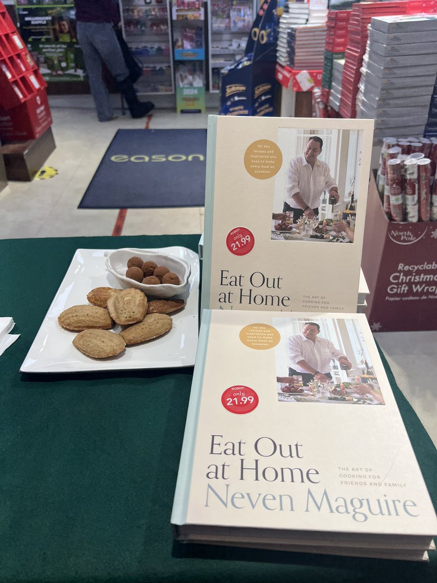 Great to meet to many people today in <a href="/EasonsSligo/">Eason Sligo</a> for my book signing ✍️ thank you to everyone who came  on this wet and windy day !! Happy cooking 🧑‍🍳 #cookathome