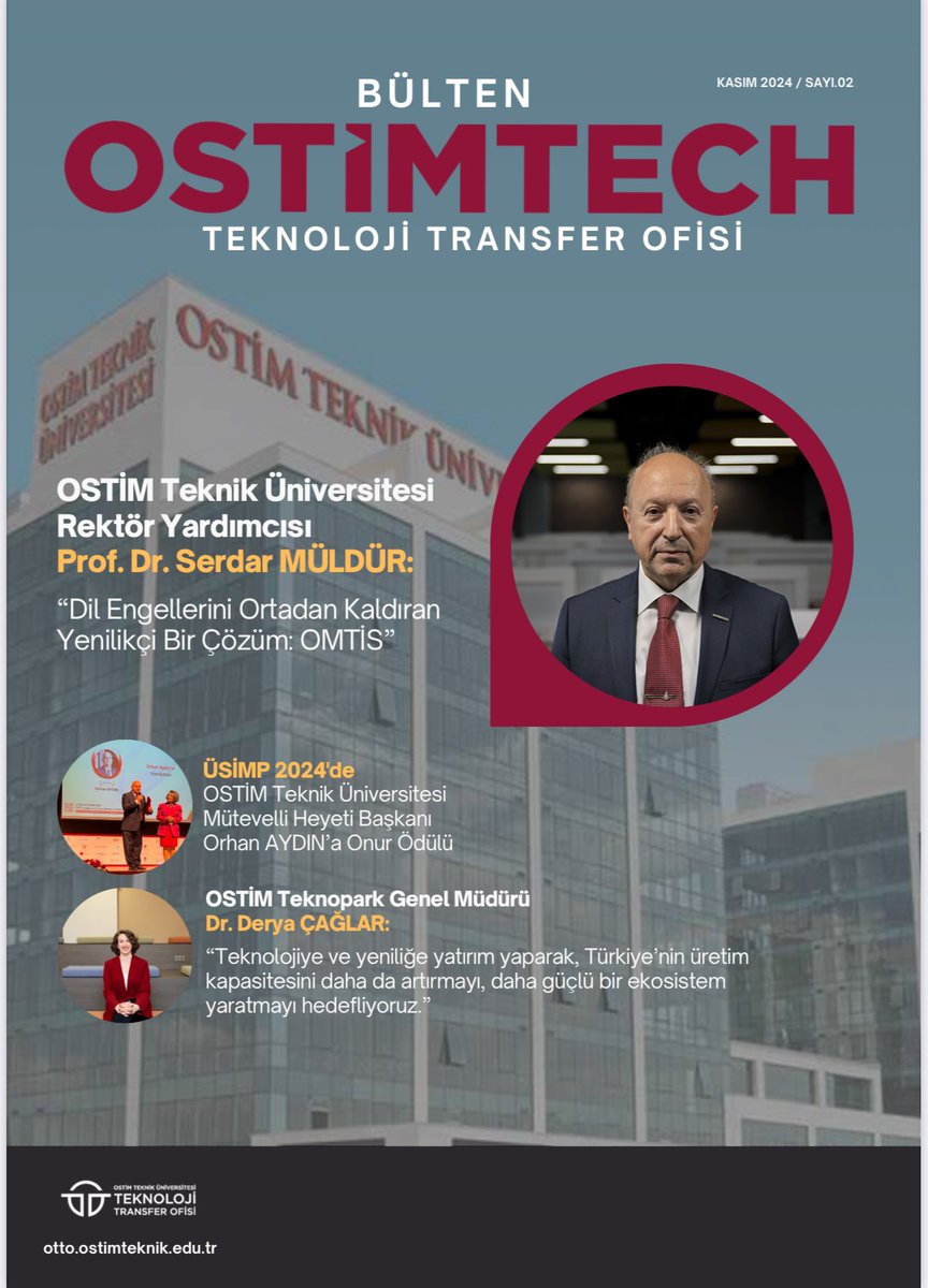 OSTİM Teknik Üniversitesi Teknoloji Transfer Ofisi Bülteni 2. sayısı ile okurların beğenisine sunuldu. 

<a href="/ostimteknikuniv/">OSTİM Teknik Üniversitesi</a> 

linkedin.com/posts/osti%CC%…