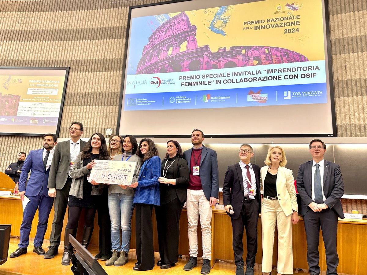 Invitalia's tweet photo. #PNI2024 | #Invitalia assegna il Premio speciale per l’#ImprenditoriaFemminile
🥇 #UClimat – grant di €15.000
🥈 #FoodLifeNext – grant di €10.000
🥉 #Glutensens – grant di €5.000

⭕Tutte le info👉🏼https://t.co/AiZ6QoLGIw https://t.co/lIv6pWEmiS