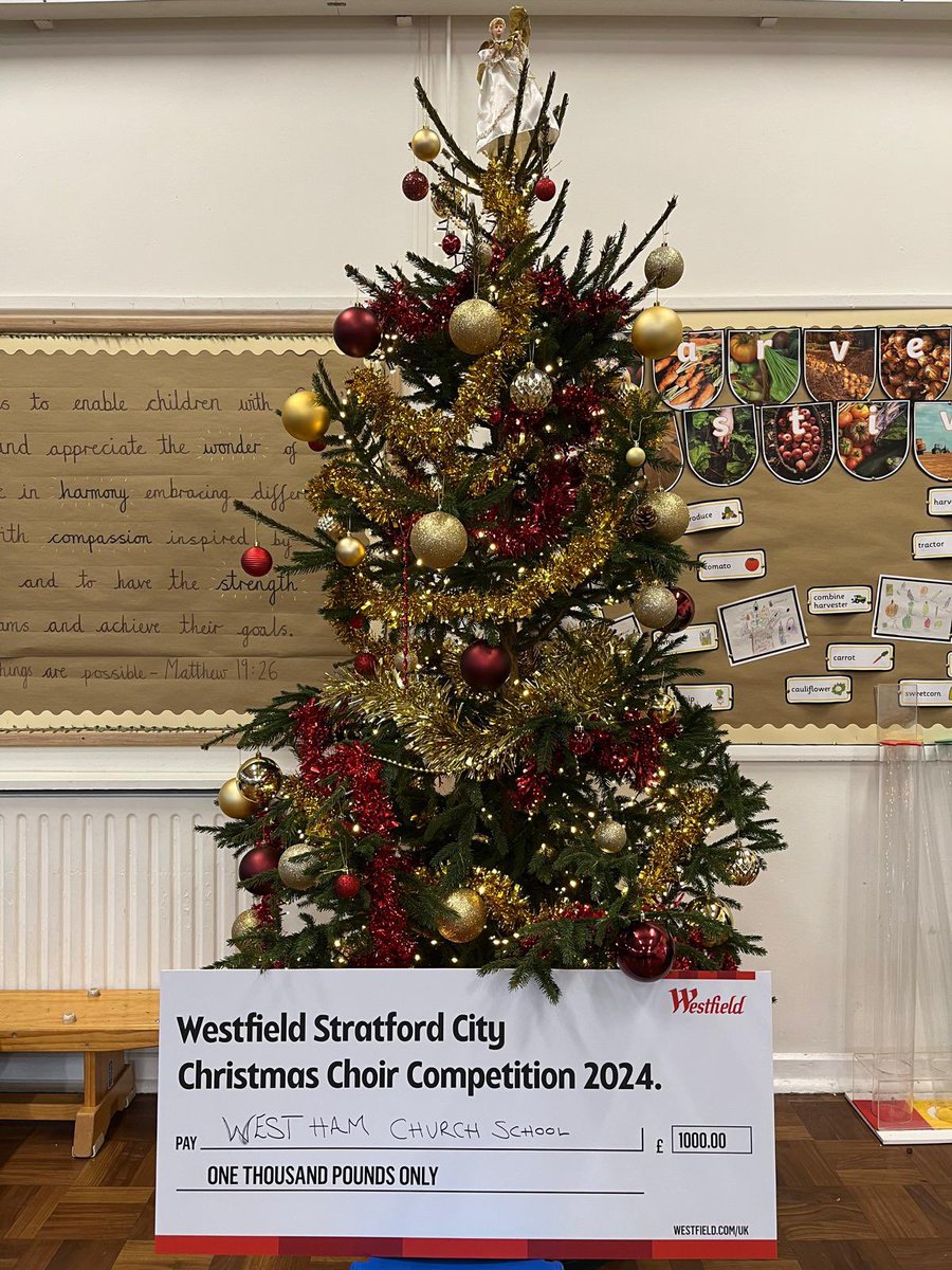 Congratulations to our wonderful choir: winners of the Westfield Stratford City Choir Competition! We are all so proud of you, well done to all children and staff involved! 🎶