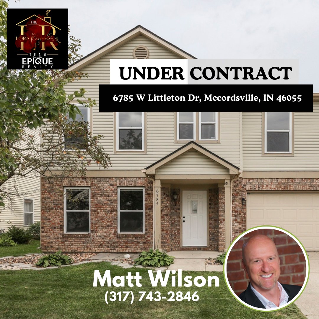 LRteamsuccess's tweet photo. Pending Sale in McCordsville, IN
Congrats to Matt Wilson on his pending sale! We have another happy sellers! Let’s connect! Download our MOBILE APP and stay ahead of the competition with up to second listings! https://t.co/fSJDdISdgx https://t.co/y5Y20FCPEb