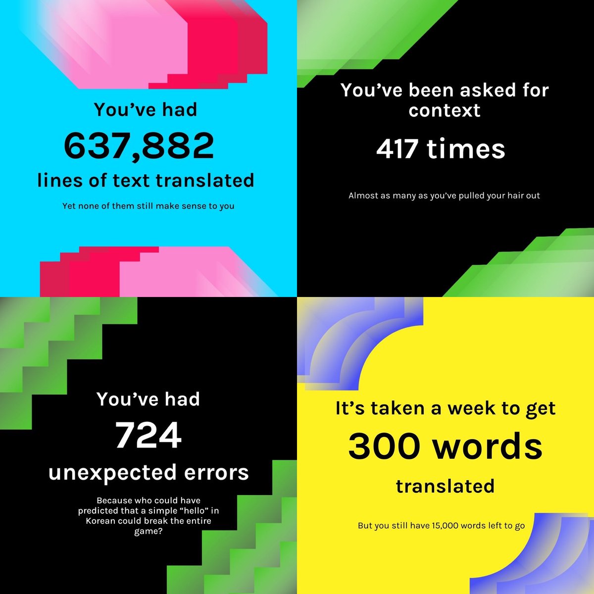 LocaliseMyGame's tweet image. It’s the most wonderful time of the year🎄Say hello to Spotify Wrapped, Game Loc Edition! ✨

Get in touch with us and make your 2025 easier! 🎮💪

#SpotifyWrapped #GameLocalization #GameDev
