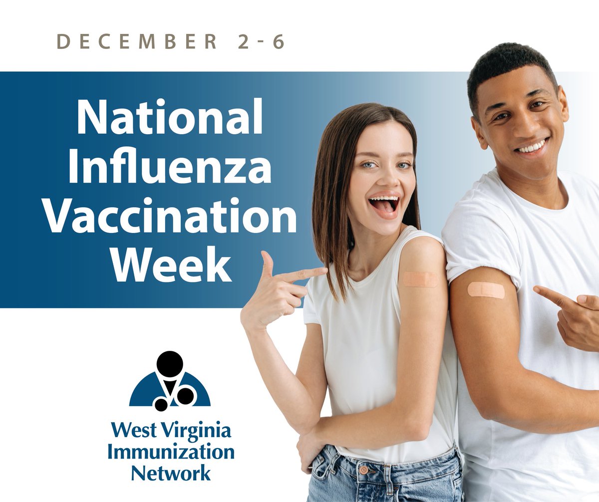 WVRuralHealth's tweet photo. It’s National Influenza Vaccination Week—perfect time to get your flu shot if you haven’t already! Vaccination can lower your chances of getting the flu and protect those around you. Let’s work together to keep our community healthy. Get your flu vaccination today! #NIVW https://t.co/3iPrd4mthF