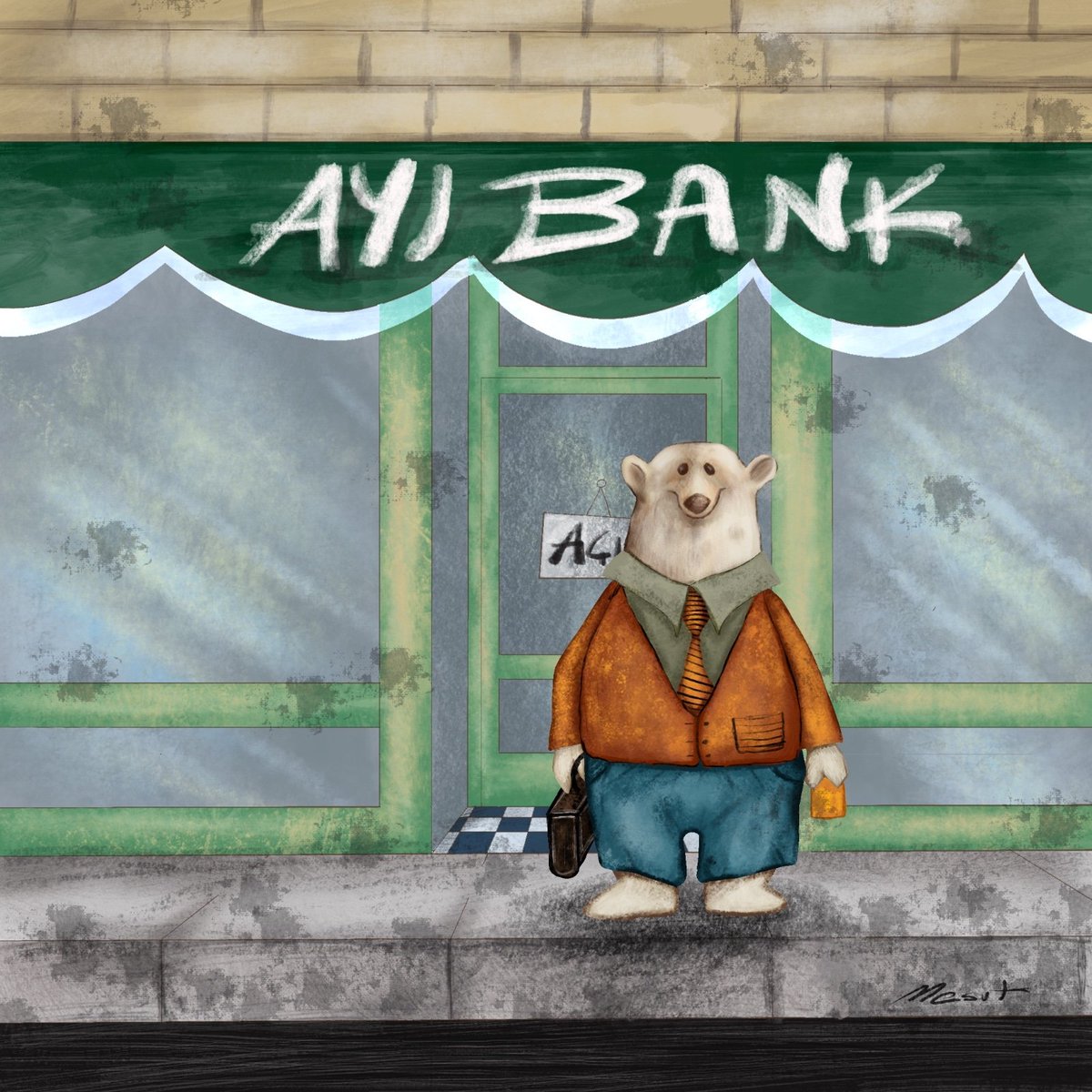 Ayı Bank, illustration. 

👩‍🎨👨‍🎨 nartus_sanat 🎨

#art #artwork #artist #sketch  #bookart #characterdesign #characterart #characterillustration #childrensbooks #childrenillustration #kitapresimleme #çocukkitapları #çocukkitabı #hikaye #hikayekitabı  #bear #animals #digitaldrawing