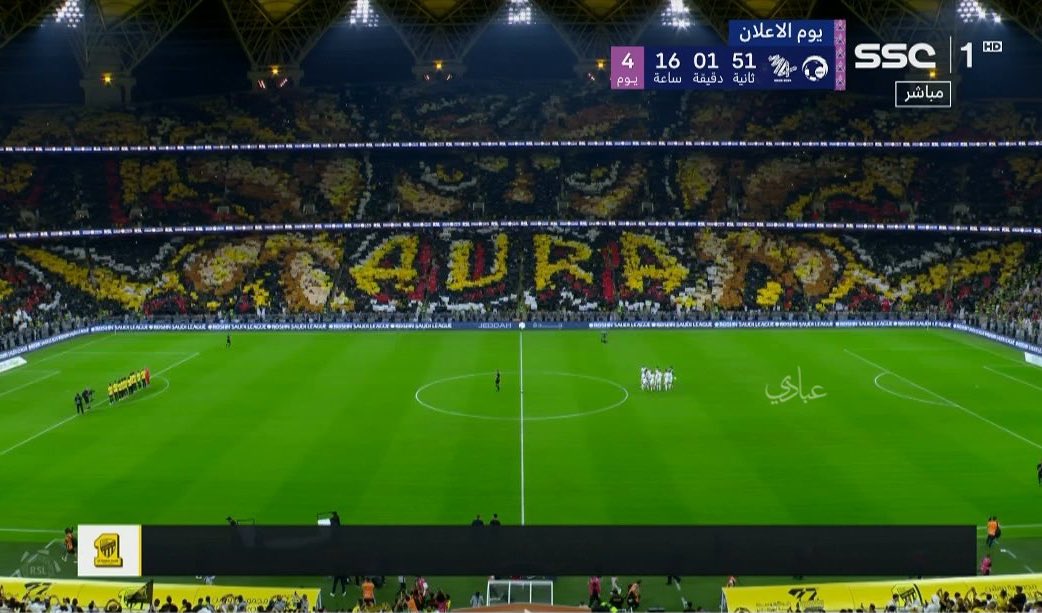 IttiMania's tweet photo. دبل تيفو يا عزيزي! اوووووراااا 💛💛💛 https://t.co/x8MfmsiclC
