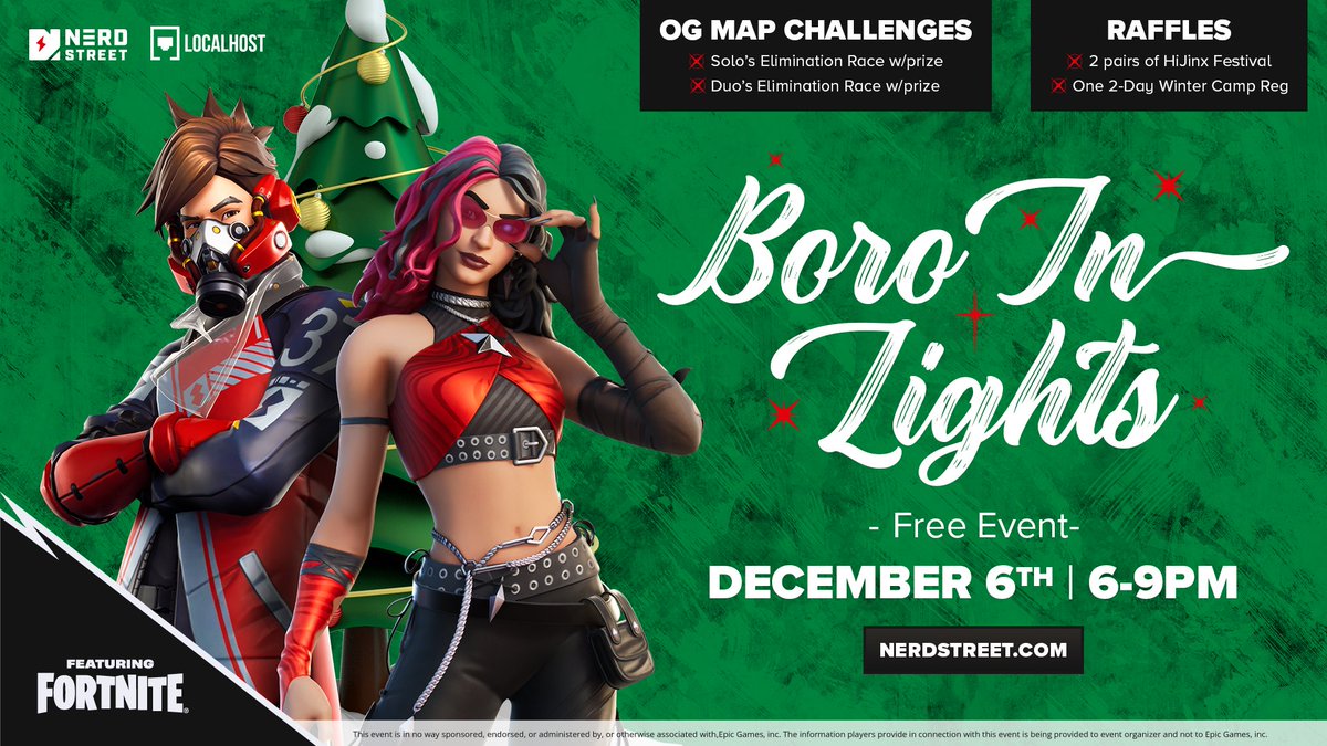 LocalhostRowan's tweet photo. TONIGHT!!!!
🎉 Hey Rowan fam! Localhost Rowan can’t wait to see you at the 10th Annual Boro in Lights! 🎄✨
🕕 Free play from 6-9 PM
🎟️ We’re raffling TWO pairs of tickets to the HiJinx Music Festival in Philly (Dec 27-28) 🔥
See you there! 🙌 https://t.co/giUhtRU0ff