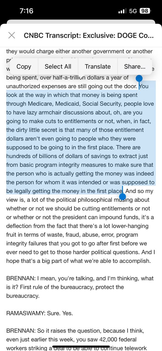 LennonJean's tweet photo. @1Trumpfan1020 @DisavowTrump20 He wants to clean up the fraud and waste. Anyone who is legally entitled to SS doesn’t need to worry. https://t.co/wIY6yGRFkt