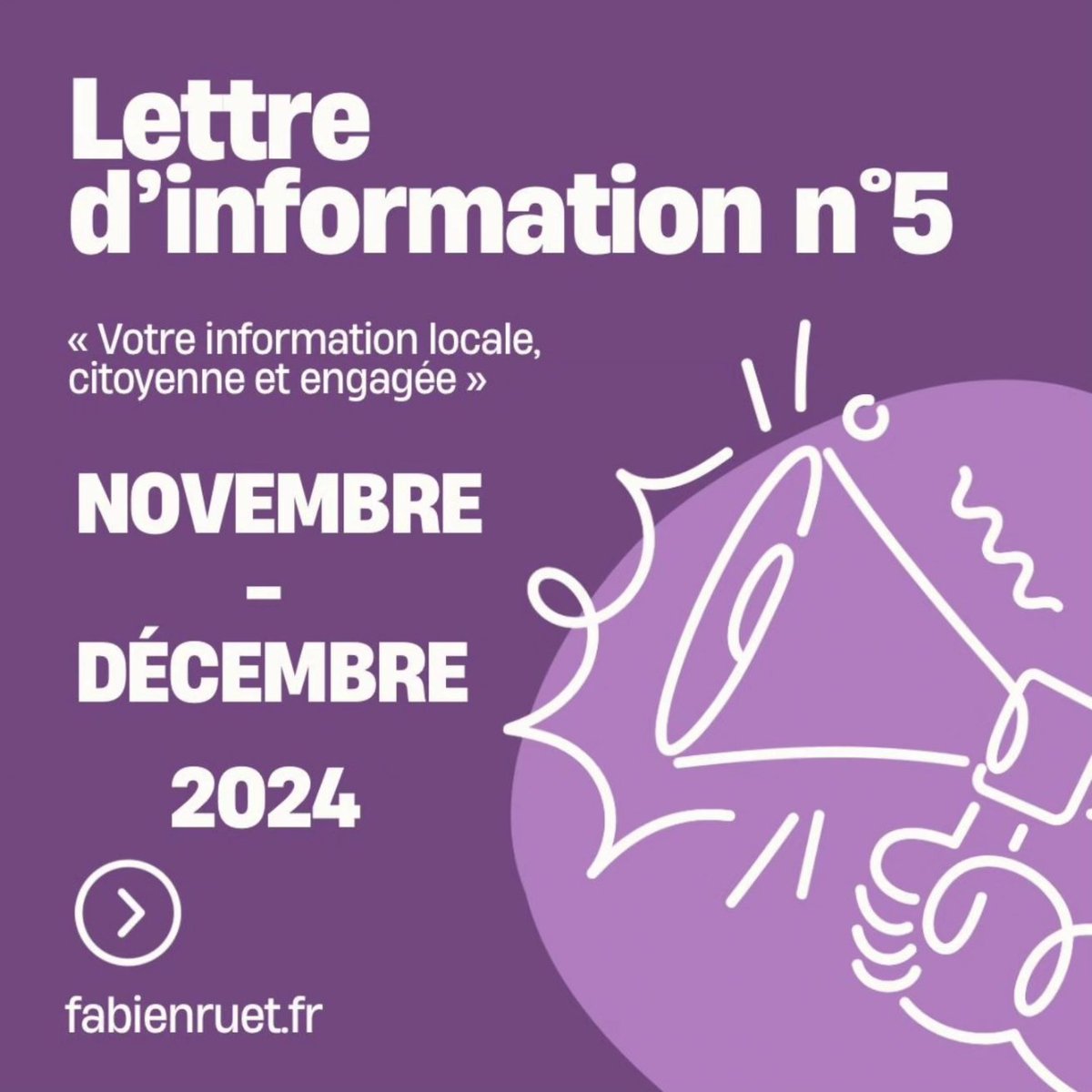 🔎📰  Retrouvez notre toute nouvelle lettre d'information consacrée à la santé 🏥 et nos dernières actualités en matière d'urbanisme, de logement et déplacements.🚧🏗  
#Bergerac #bergeraccitoyen #bergeracmaville #dordogne fabienruet.fr/actualite/WeL9N