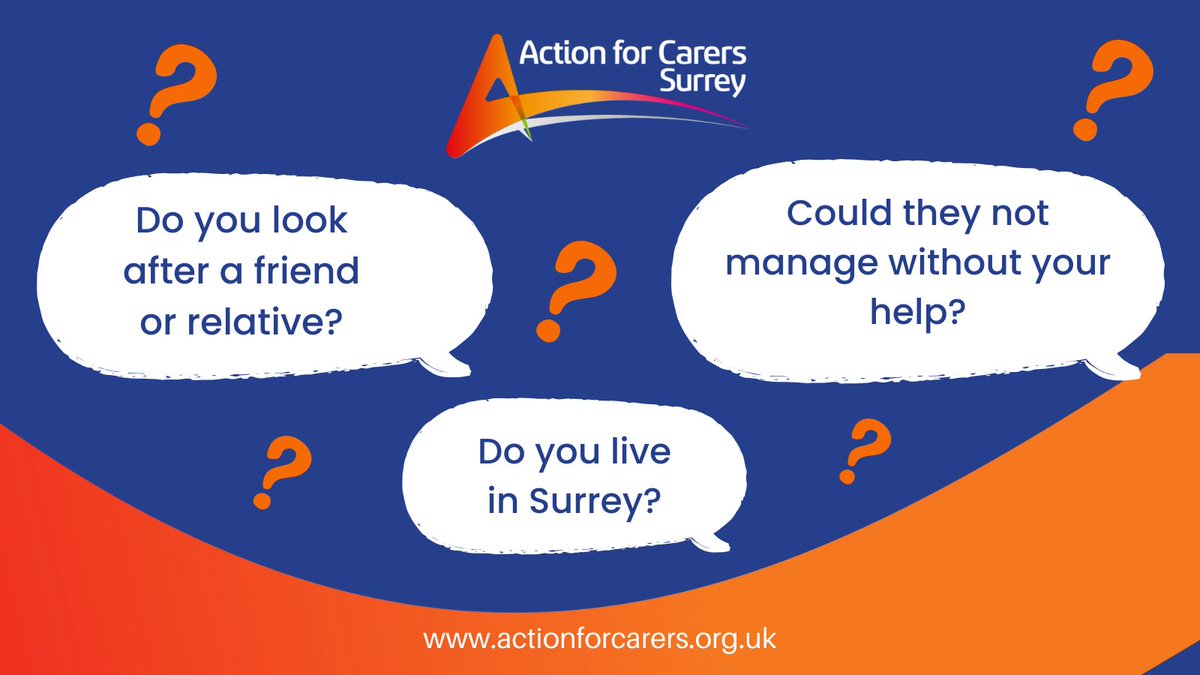 SupportSurrey's tweet image. If the answer’s yes to these questions then please take 5 minutes to register with @CarersSurrey, and they will help you get all the support you need🧡 

Sign up 👇 
orlo.uk/RbkTG
 
#SupportForUnpaidCarers #Surrey #Carer #UnpaidCarer