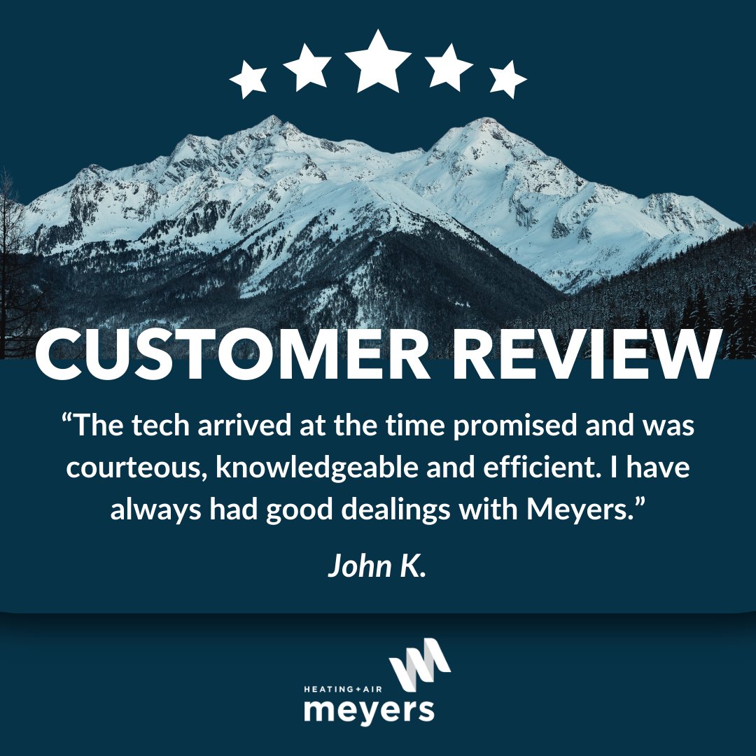 MeyersHeatingAC's tweet photo. Hats off to you for sharing your positive experiences with Meyers! 🙏 We're delighted that we provided you with the exceptional service we strive for. Thanks for being part of the Meyers family! 🌬️🔧
#customerappreciation #HVACExcellence #happyclients #boulderco https://t.co/LbJXjvGo4J