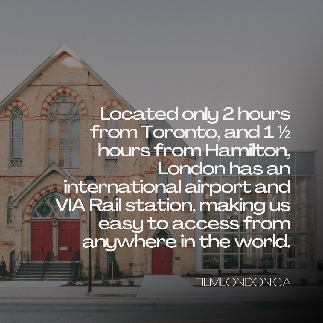 Known as The Forest City, London transforms into any major North American city or stunning rural backdrop. 🌆✨

From streetscapes to small-town charm, our film office makes it easy with permits, location support, and more. Ready to film? filmlondon.ca/about/