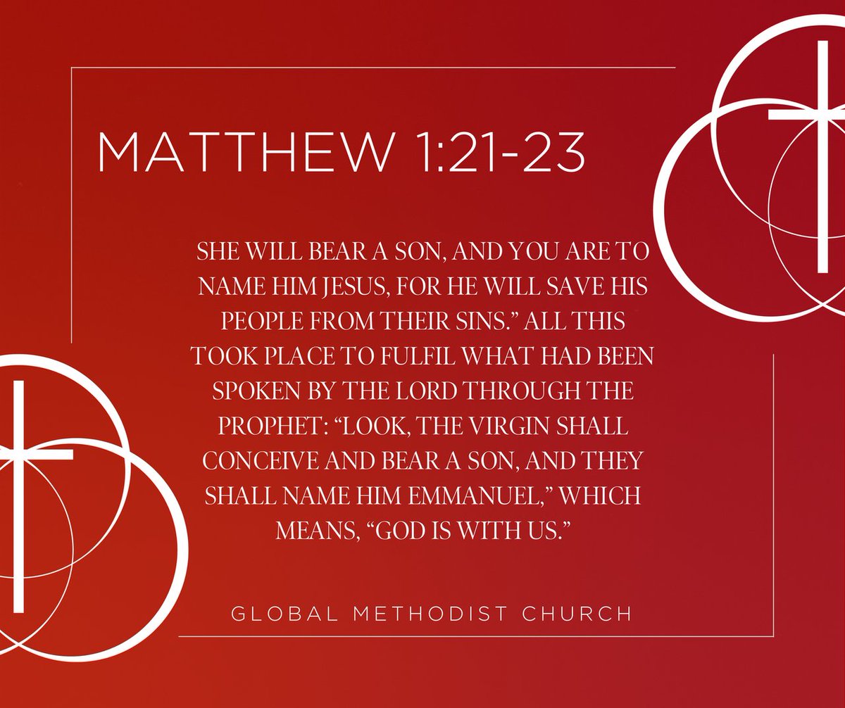 GlobalMChurch's tweet photo. This Advent, we celebrate the greatest gift of allβJesus, our Saviour, and Emmanuel, "God with us." π β€οΈ
What does "God with us" mean to you this season? Share your reflections in the comments! π
#AdventLove #GodWithUs #Emmanuel #GlobalMethodistAdvent https://t.co/WgAtGfVDnZ
