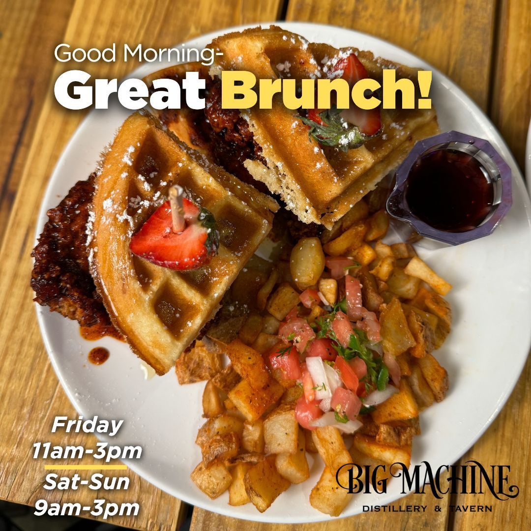🧇What can we say? We have a great Brunch?

➡️Visit Big Machine Distillery &amp; Tavern for a great Brunch this weekend!